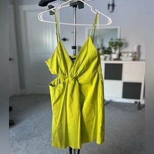 Zara Lime Green Mini Dress